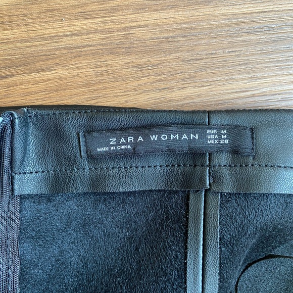 Zara Woman Faux Leather Midi Pencil Skirt - Picture 7 of 14